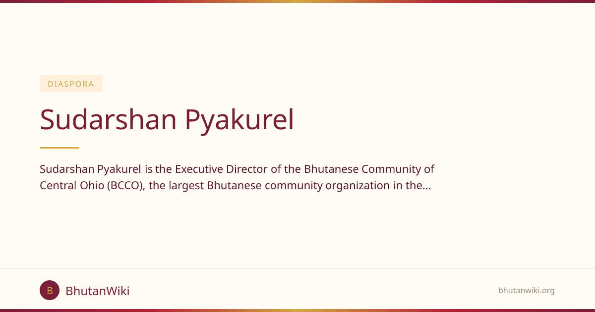 Sudarshan Pyakurel | BhutanWiki